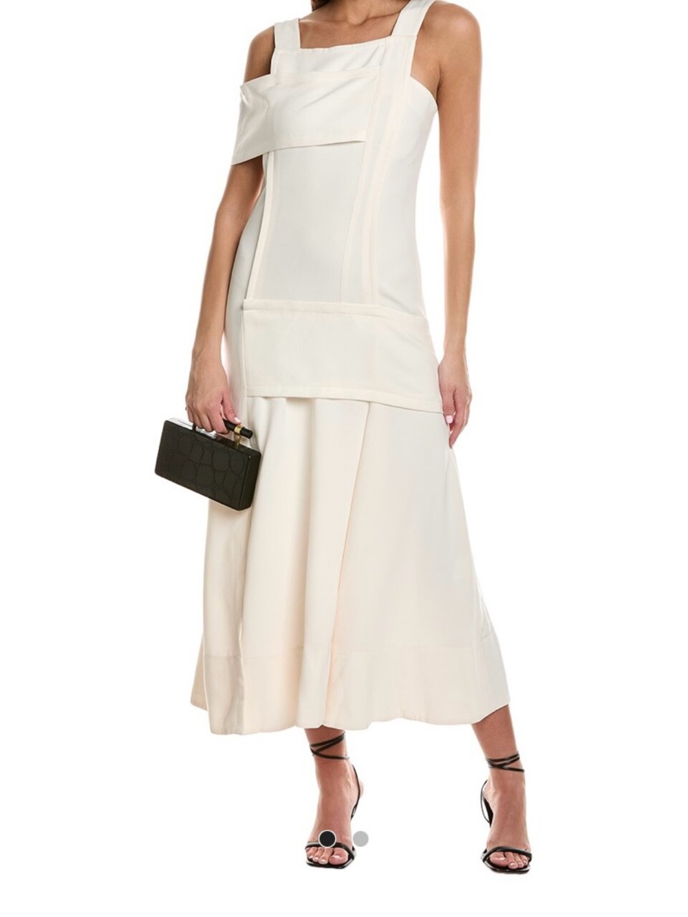 3.1 Phillip Lim CREPE ASYMMETRIC
WRAP COLD
SHOULDER DRESS NWT